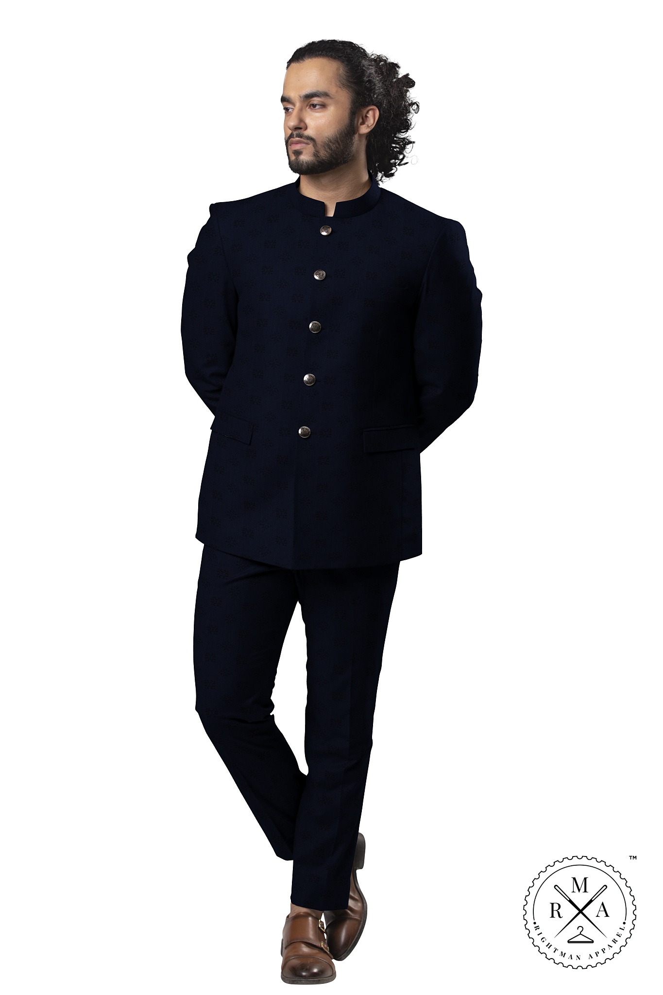 Midnight Blue Jodhpuri Suit SU206